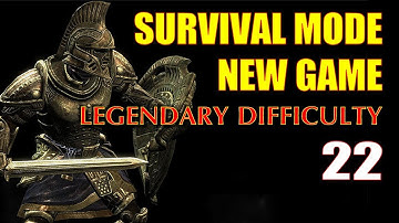 Skyrim SURVIVAL MODE Walkthrough Legendary #22 - The Dwarven Storeroom