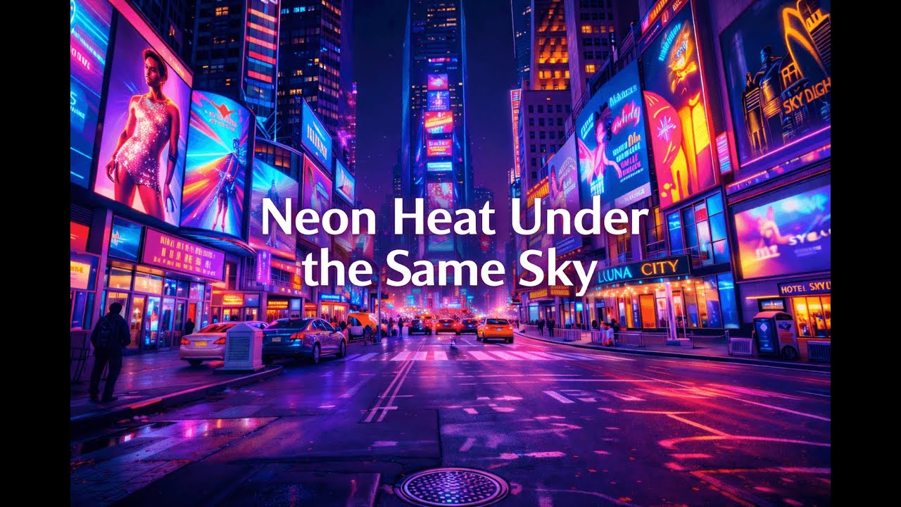 Neon Heat Under the Same Sky — Emotional Tropical Energy