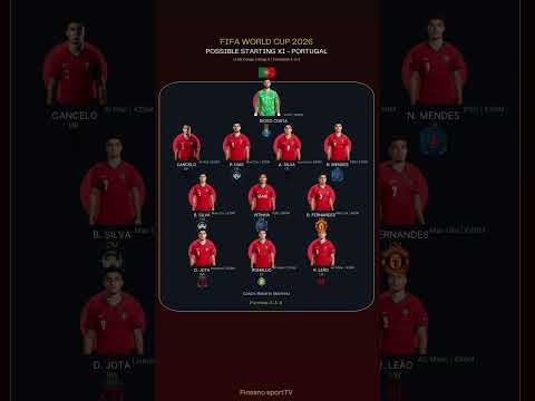Portugal vs Kongo - Starting XI (possible)& Market Value | Piala Dunia 2026 #pialadunia2026 #portuga