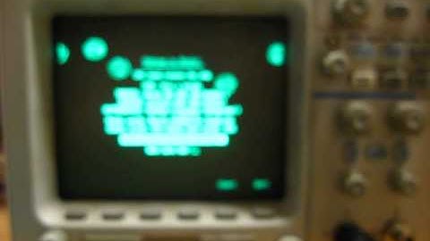 Scope Easter Egg: Asteroids game on Agilent 54600 series