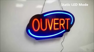 LED Ouvert sign