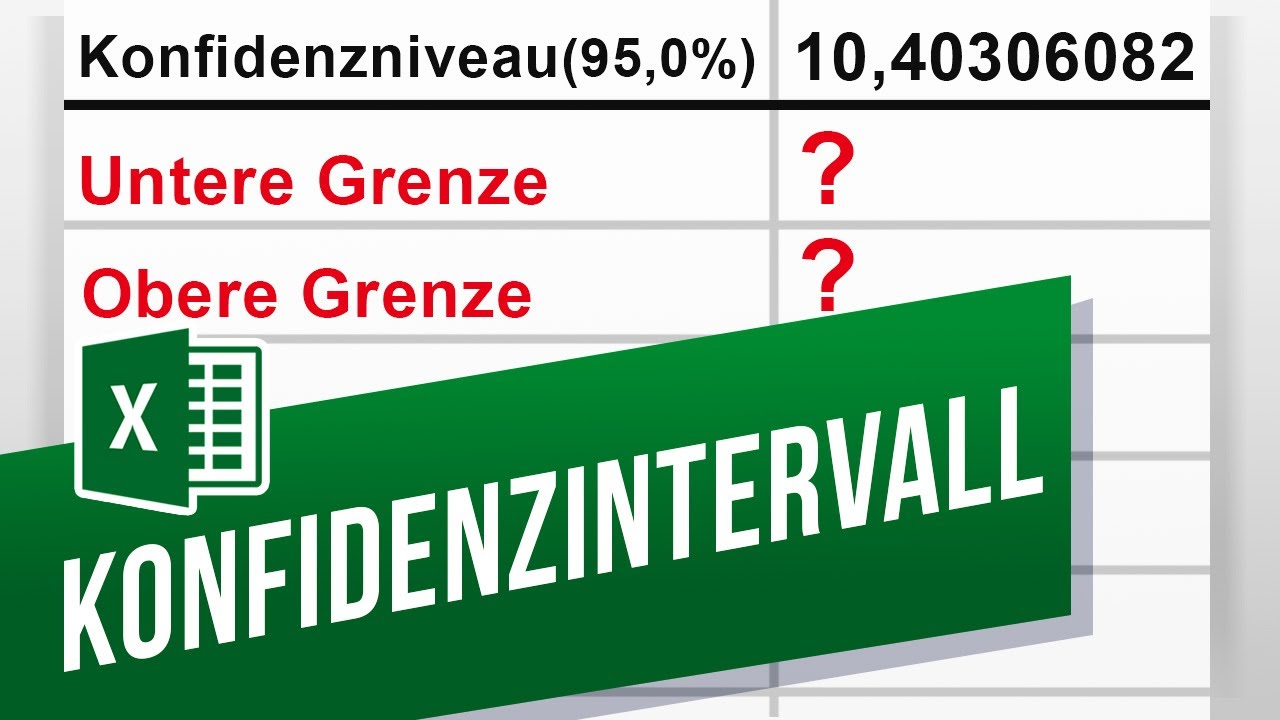 Update New Konfidenzintervall in Excel berechnen