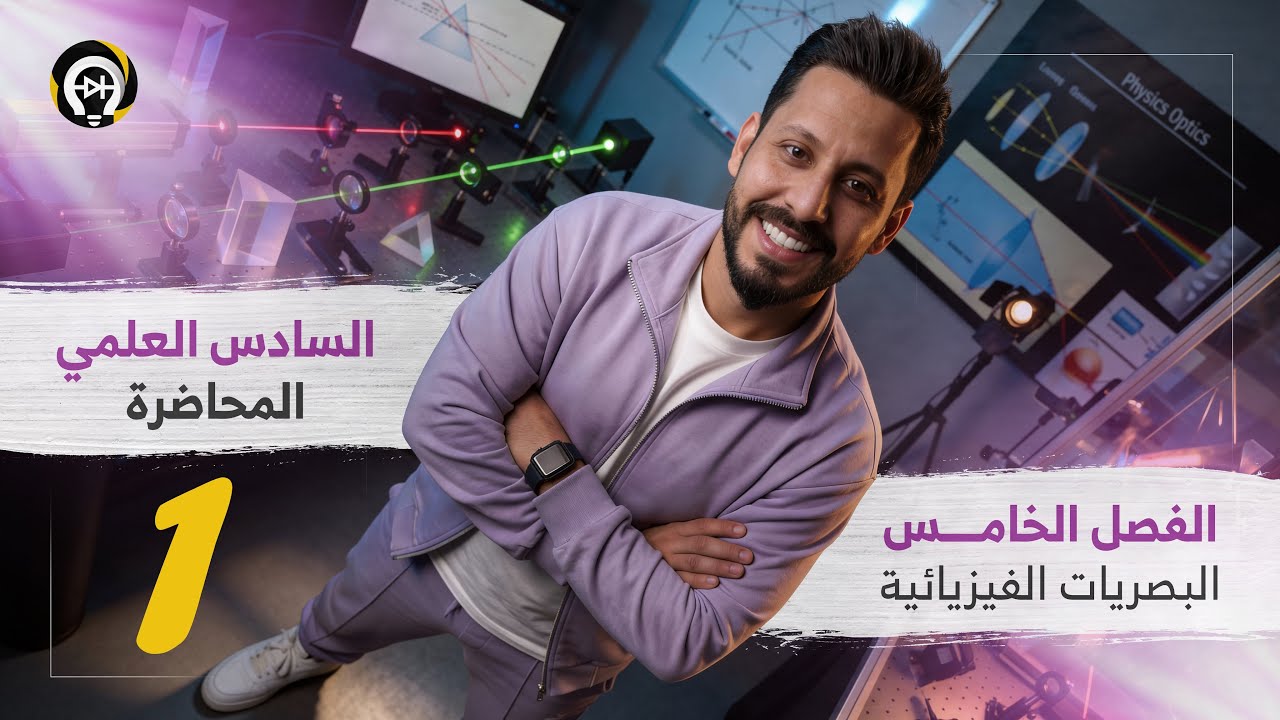 الفصل الخامس - البصريات الفيزيائية - المحاضرة 1 - منهج 2026