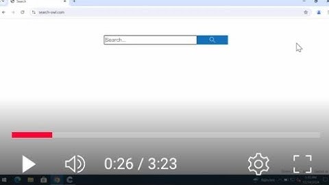 Search-owl.com browser hijacker removal video.