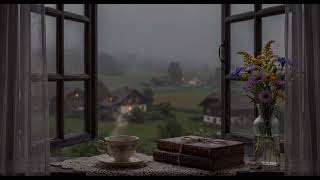 4K Cozy Cottage Rain  Gentle Rain Sounds on Open Window for Deep Sleep & Study 4Hours screenshot 3