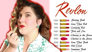 I tried EVERY 1950s lipstick shade you can buy today from Revlon || The 1950s Housewife Project