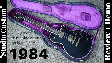 1984 Gibson Les Paul "Studio Custom" Black Review and Demo