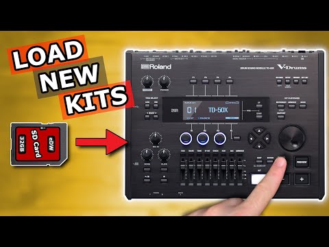 Roland TD-50X Custom Kits Loading Tutorial | How to Load TD-50X Expansion Packs &  Sound Downloads