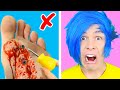 Robby tries 75 siimple lifehacks by 5 minute crafts compilation 42