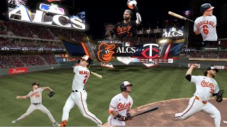 MLB The Show 24 Orioles franchise game 3&4 alcs series Vs Twins
