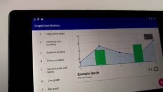 Realtime plotting with zooming | Android GraphView 4.2 | opensource library screenshot 1