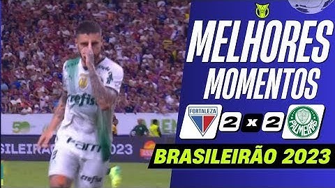 Fortaleza 2 x 2 Palmeiras   Melhores Momentos COMPLETOS   Brasileirão 2023