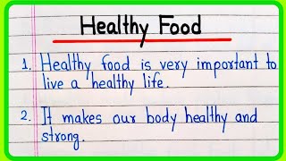 10 Lines On Healthy Food Essay In English | Essay On Healthy Food In English | Healthy Food 10 Lines screenshot 3