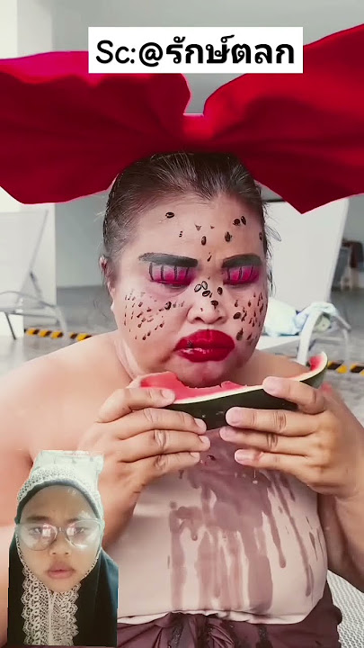 eat watermelon with lots of seeds #funny #reaction #fun