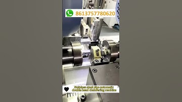 Stainless steel pipe automatic double head chamfering machine