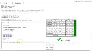 Codingbat - max_end3 (Python)