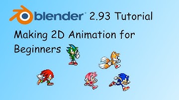 Blender 2.93 Tutorial - Making 2D Sprite Animation for Beginners