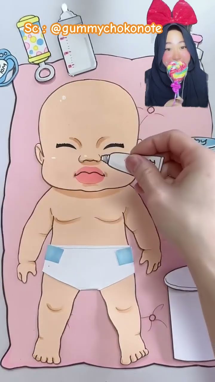 CARA MENGURUS adik BAYI ⁉️ @gummychokonote #shorts #funny #dubbing