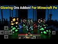 Glowing ores texture pack for minecraft pe 1.21