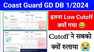 Coast Guard Navik GD, DB, Yantrik Cut Off 1/2024 ??| Coast Guard Exam Result 2024 | By Javed Sir