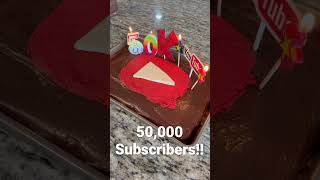 YouTube Cake to celebrate hitting 50.000 subscribers!!!!!!