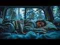 A Peaceful Winter Car Ride Where a Child Falls Asleep Wrapped in Warmth and Quiet Snowy Dreams