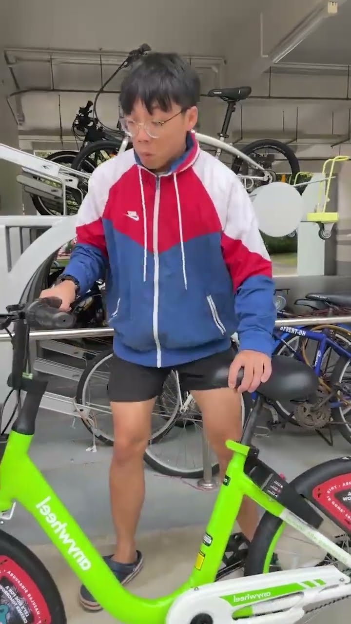 Parking BICYCLES Be Like... #shorts #mingweirocks