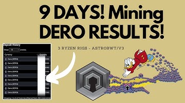9 DAYS! Mining Dero Results! DERO AstroBWT/v3 - Still Mining I Didn