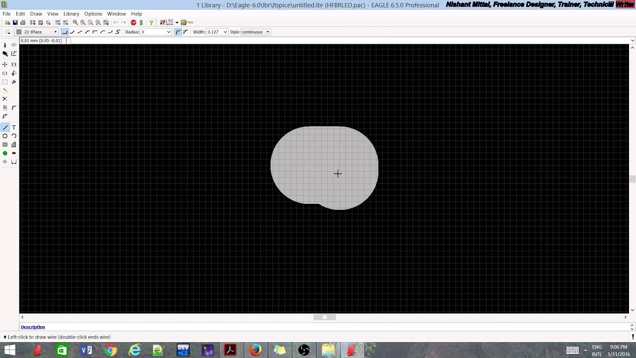 Eagle PCB Design Tutorial 5 - Library Designing - YouTube