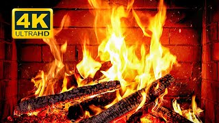 🔥 Cozy Fireplace 4K (12 HOURS). Fireplace with Crackling Fire Sounds. Crackling Fireplace 4K