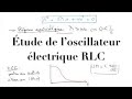 Electrocintique  circuits comportant rl et c  tude de loscillateur lectrique rlc srie