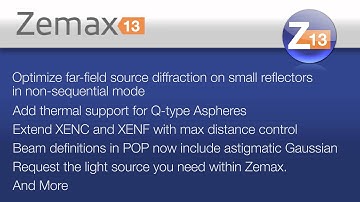 Introducing Zemax 13