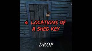 4 Locations of  a Shed Key 🔑 | Granny 3👺#shorts #Granny3 screenshot 4