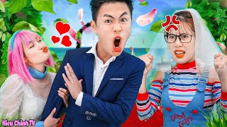 Mommy Long Leg Giả Làm Cô Dâu || Cô Dâu Thật & Cô Dâu Giả 💗 Kieu Chinh TV