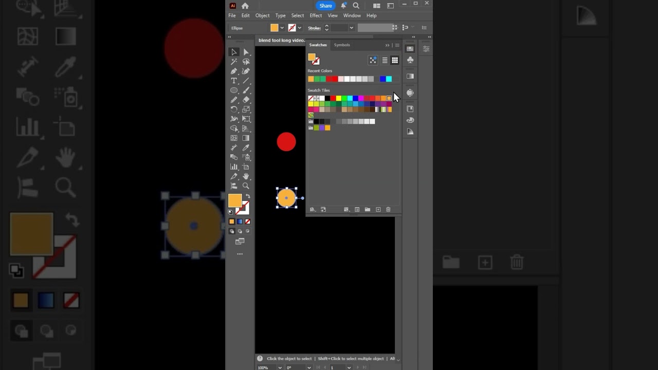 Circle + Blend Tool se Pro Design 😍 | Illustrator Shorts