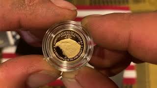 2021 1/10 oz American gold eagle proof type 2 in hand short review