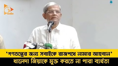‘গণতন্ত্রের জন্য সবাইকে রাজপথে নামার আহবান’ | Mirza Fakhrul Islam Alamgir | BNP | Nagorik News