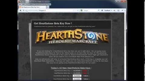 Get Hearthstone Beta Key Now !