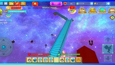 Building a largest Goldbar water slide in skyblock (Blockman go)