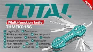 The Multi function Knife by Total tools. The one tool, for many tasks. Item code: THMFK0156