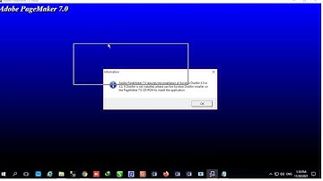 How to  install Adobe Pagemaker 7 0 in Windows 7,10 7649