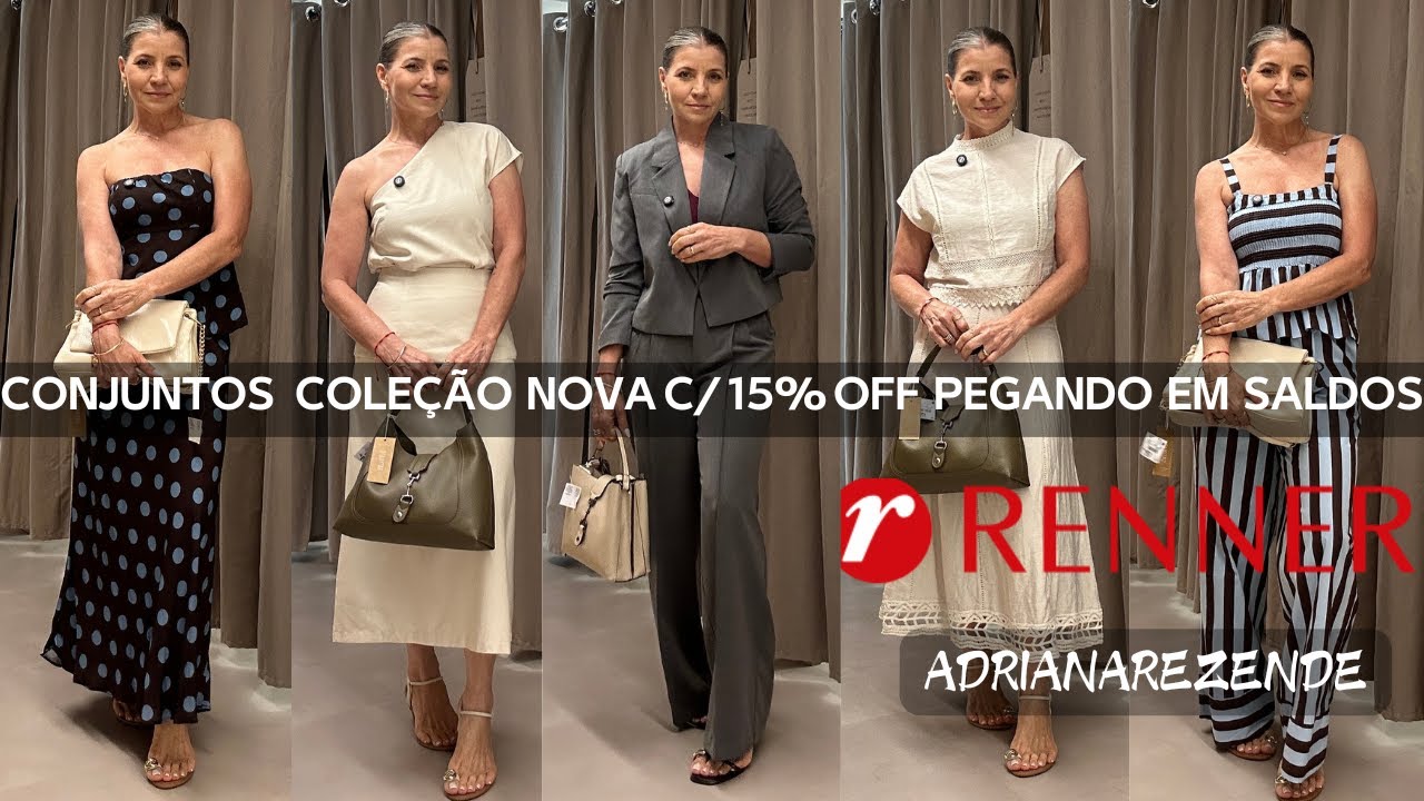 PROVADOR RENNER: CONJUNTOS DA COLEÇÃO NOVA C/15%OFF PEGANDO EM SALDOS #provador #verão #cupom #fast