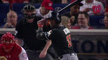 MIA@WSH: Ozuna hits a two-out single to right field