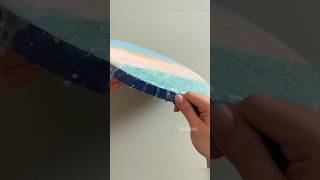 Glittery Ocean Art Reveal 🤩#shorts