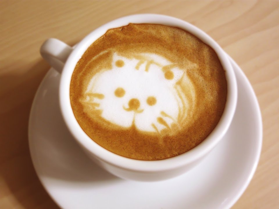 インスタントコーヒーでもok デザインカプチーノの作り方 ネコ クマ うちラテ