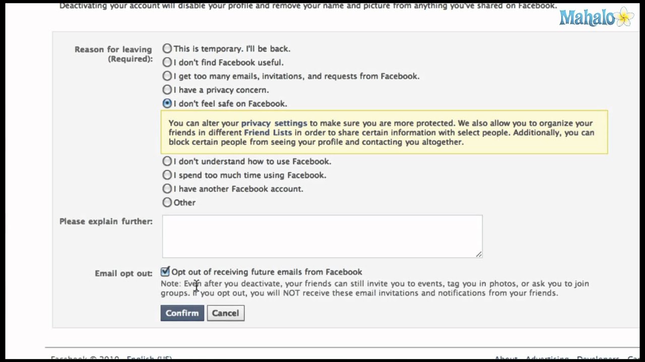 How to Deactivate Your Facebook Account