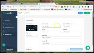 Create an Edulastic Class