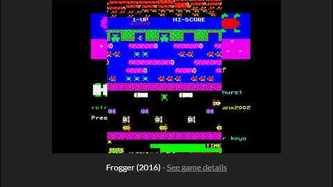 Frogger (BBC Micro) Retro Software