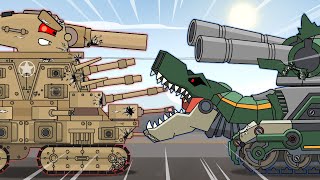 Бой-Реванш : Танкозила vs Патриот - Мультики про танки