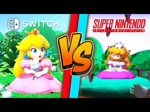 Super Mario RPG Remake Graphics Comparison (Switch vs. SNES)